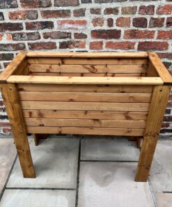 Raised deep root planter