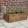 Wooden Trough Planter