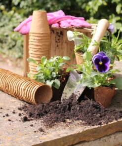 Alternative view of Wood Fibre Pots 6cm. Eco-Friendly and biodegradable.
